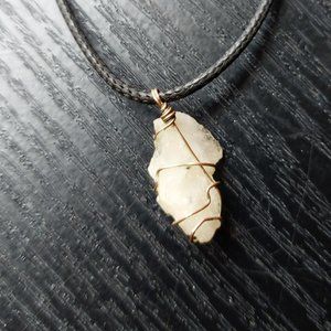 9$ SALE: Raw Moonstone Necklace